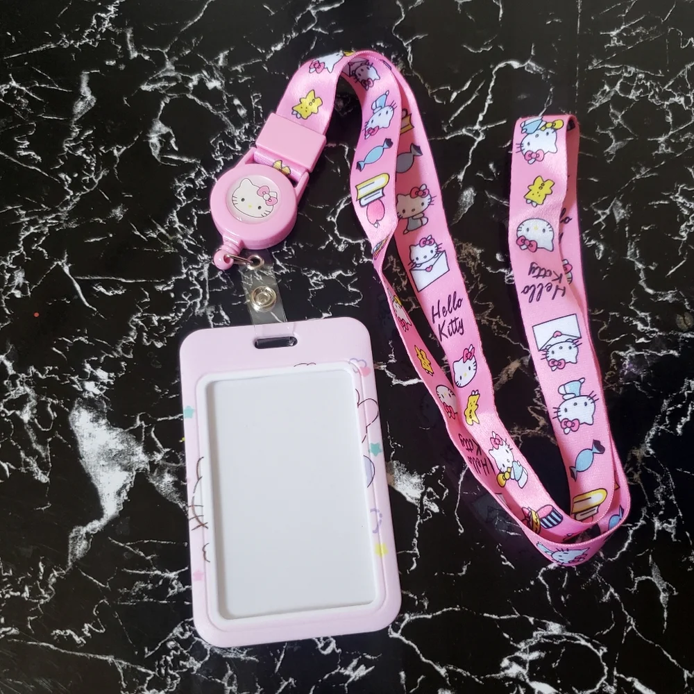 Hello Kitty & Tiny Chum ID/Credit Card Holder With Lanyard